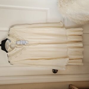 Boho Gauze Lace Dress - size S